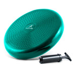 Prosourcefit Core Balance Disc Trainer, 14 Diameter With Pump For Improving Posture, Fitness, Stability, Green