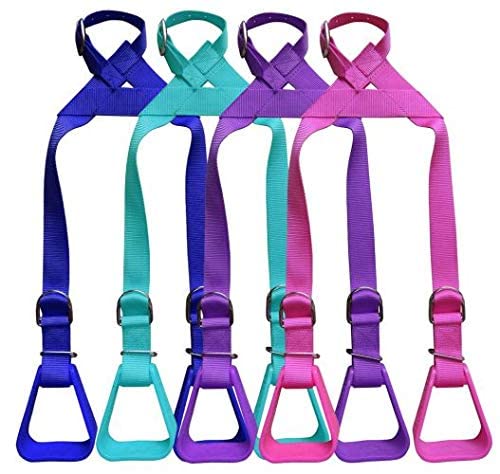 Showman Heavy Duty Nylon Adjustable Buddy Stirrups (Teal)