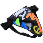 Spyminnpoo Children Groin Protector, Graffiti Jockstrap Groin Guard Gear For Boxing Sanda Taekwondo Muay Thai Training (Black)