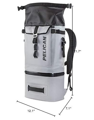 Pelican Dayventure Backpack Soft Cooler (Light Grey) , 18.4 Liters