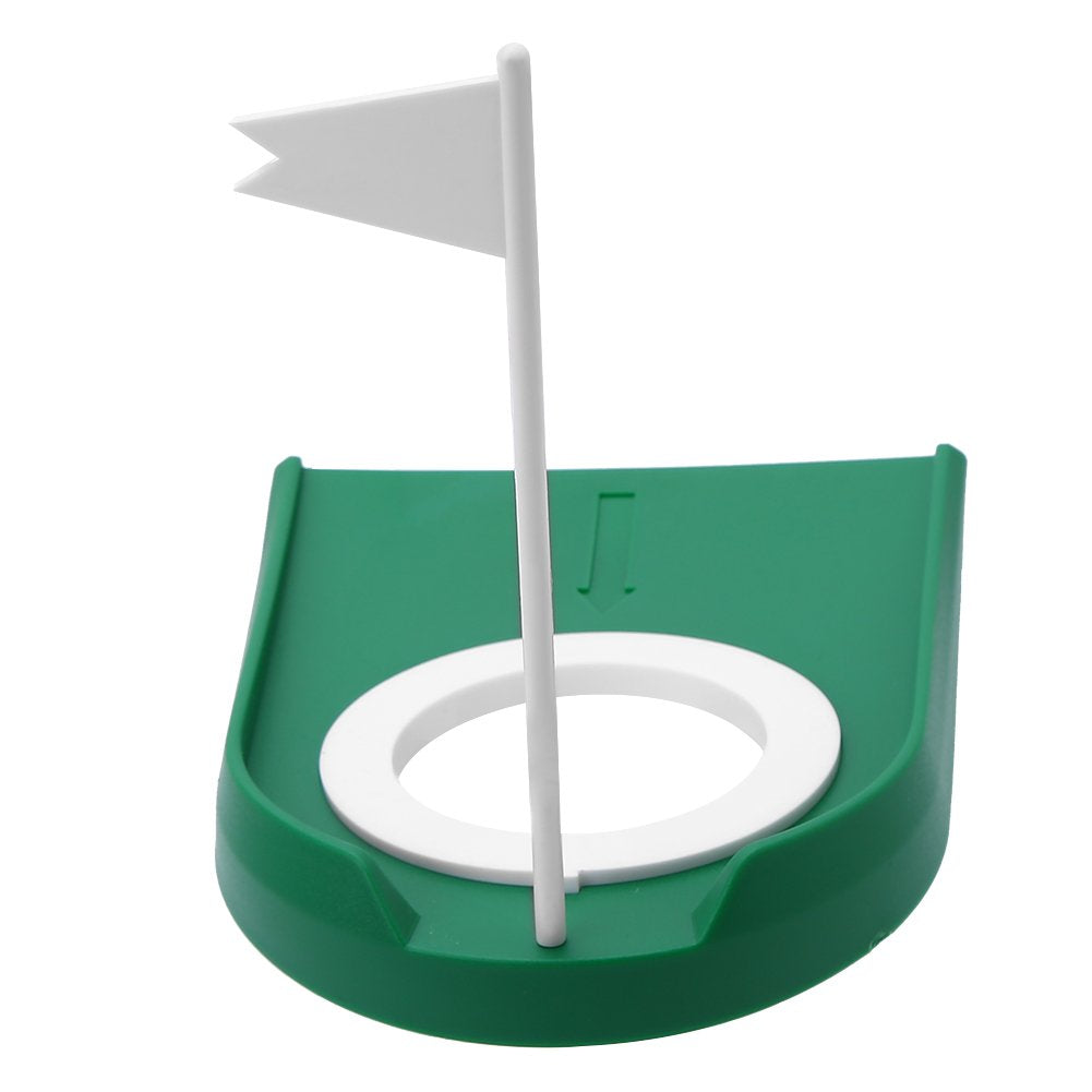 Pwshymi Golf Putting Cup Mini Putt Hole Plastic Indoor Putt Putt Greens Practice Aids Adjustable Hole White Flag Inside Putt For
