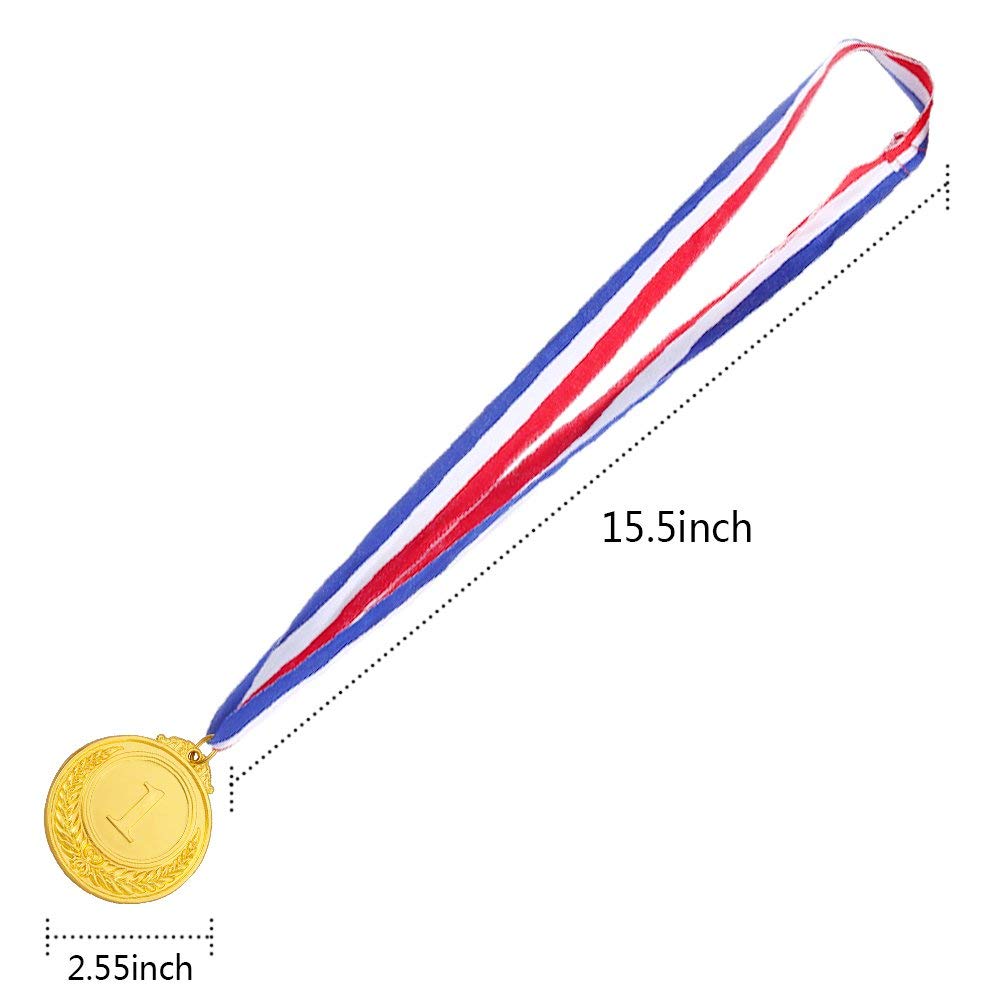 Caydo 6 Pieces Gold Silver Bronze Award Medals-1St 2Nd 3Rd Place Medals For Competitions, Party, 2 Inch