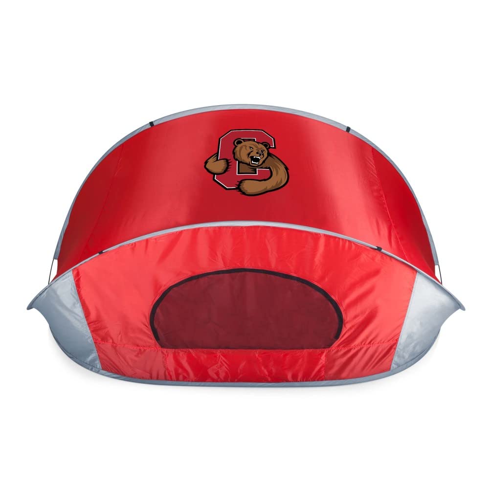Picnic Time Ncaa Cornell Big Red Manta Portable Beach Tent - Pop Up Tent - Beach Sun Shelter Pop Up