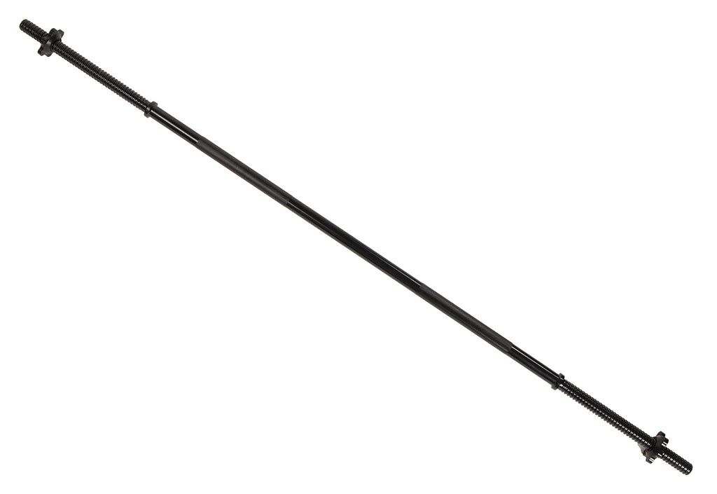 Signature Fitness 5Ft Stardard Barbell With Star Locks, Black
