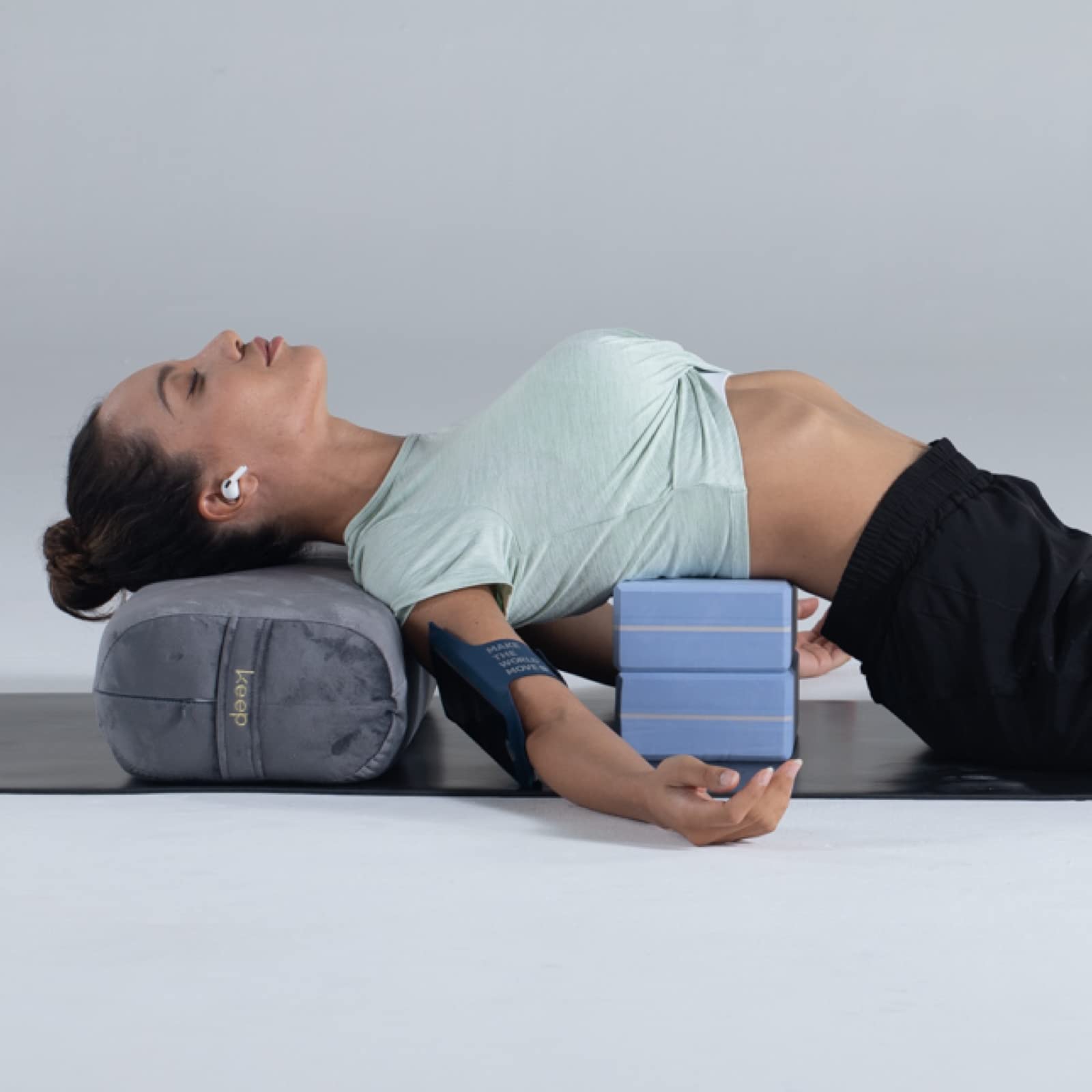 Yoga Blocks, High Density Eva Foam Blocks For Yoga, Pilates, Meditation, Aid Balance, Support And Deepen Poses - Non-Slip Lightw