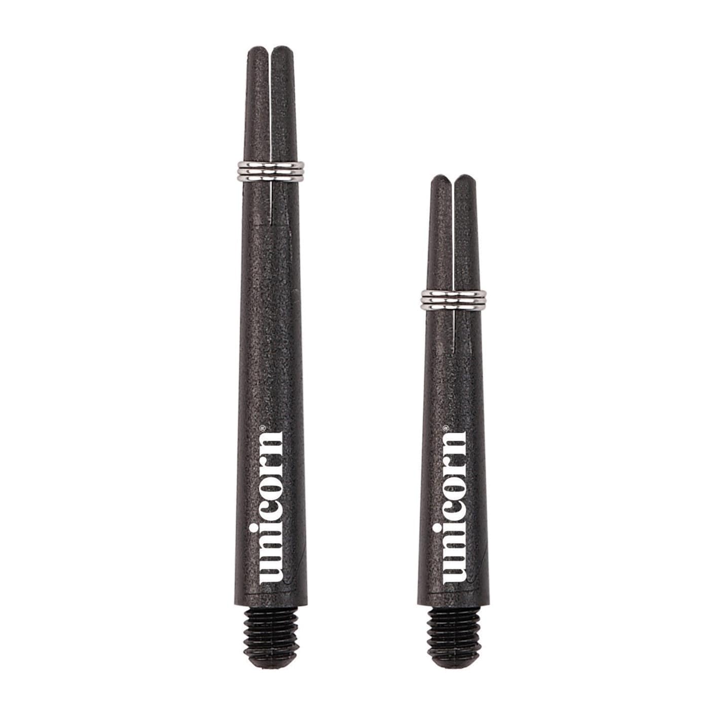 Unicorn Dart Shafts | Gripper 3 | Durable Nylon | Black | 3 Stems | Medium 44.2 mm