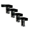 Hme 11-Gauge Powder-Coated Steel Durable Ground Blind Platform Bracket 4 Pack - For Use With 4X4 Wooden Beams (Not Included)