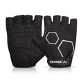 Vector X VX300 Gym Fitness Fingerless Gloves for Men Women Sports Practice Gloves with Wrist Support Accessories Size XL (Black