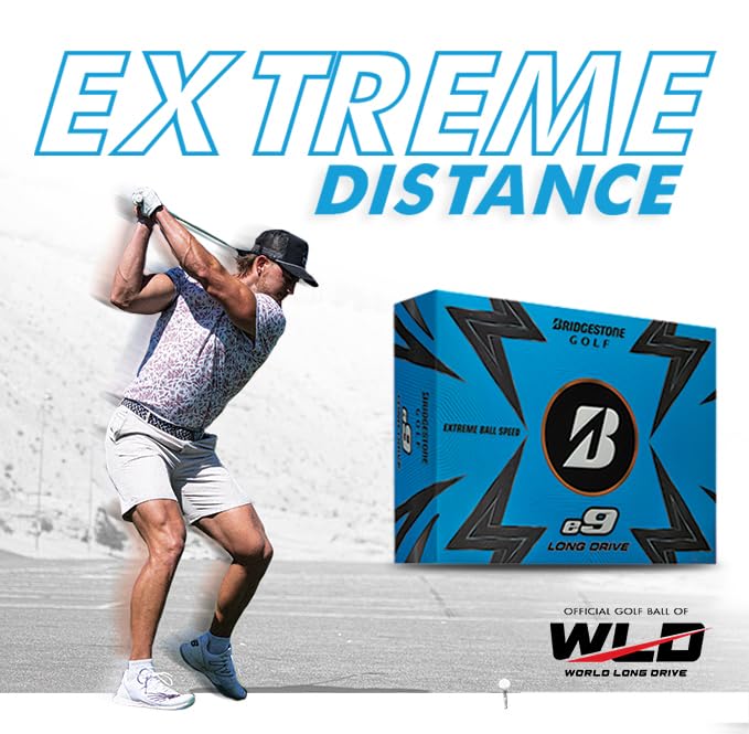 Bridgestone Golf 2023 E9 Long Drive Orange Golf Balls