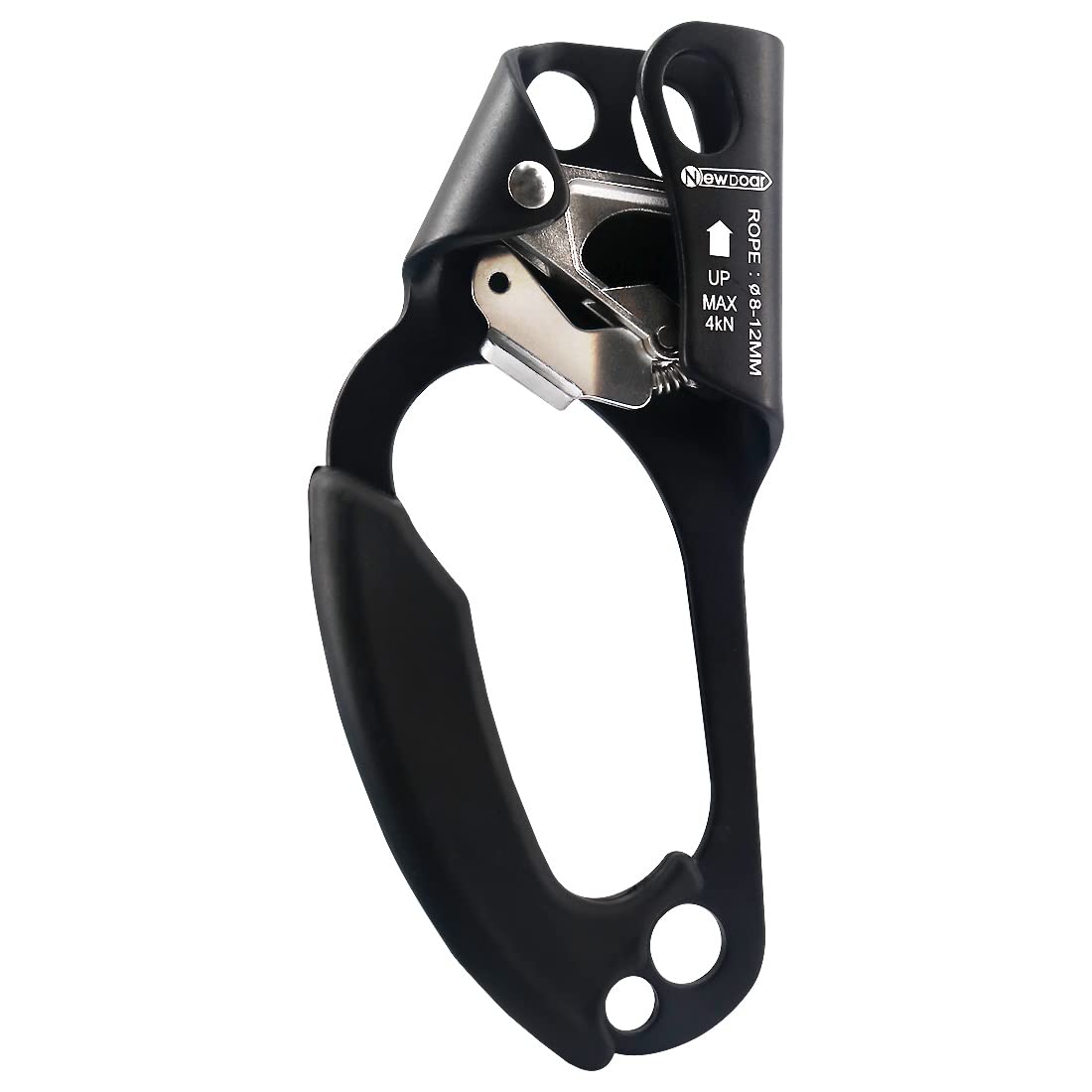 Newdoar Left Hand Ascender Rock Climbing Tree Arborist Rappelling Gear Equipment Ce Certified Rope Clamp For 8~13Mm Rope(Left Ha