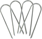 Trampoline Stakes U Shaped Anchors Heavy Duty Metal 12''- Long Trampolines Ground Wind Stakes For Soccer Goals, Camping Tents, G