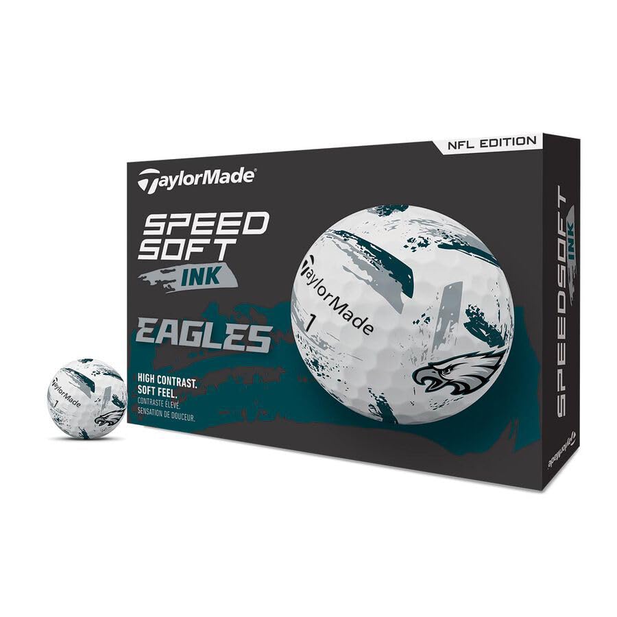 TaylorMade Golf Speed Soft Ink NFL Philadelphia Eagles Dozen