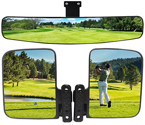 Wlood Golf Cart Side Mirror And Central Mirror (Golf Cart View Mirrors)