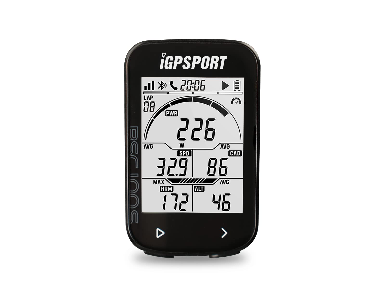 Igpsport Bsc100S Bicycle/Bike Computer Wireless, 2.6-Inch Lcd Display Gps Bike Computer