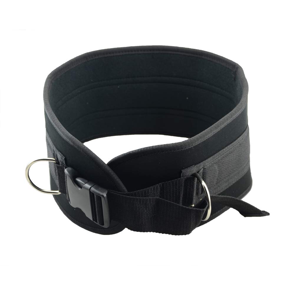 Hemeraphit Pull-Up Belt Weighted Dip Belt With Chain Double D-Ring Weightlifting Back Support Strap Home Gym Equipment Waist Bel