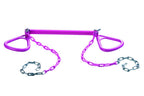 Ultimate Trapeze Bar With Rings | Pink | Compatible With Most Playsets | Easy To Install | 250Lb Capacity | Swing Hangers Not In