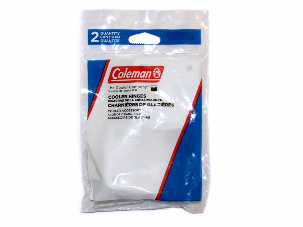 Coleman Cooler Replacement Hinges (2-Pack), Perfect Fix For Damaged Hinges, Includes 2 Durable Plastic Hinges & 8 Mounting Screw