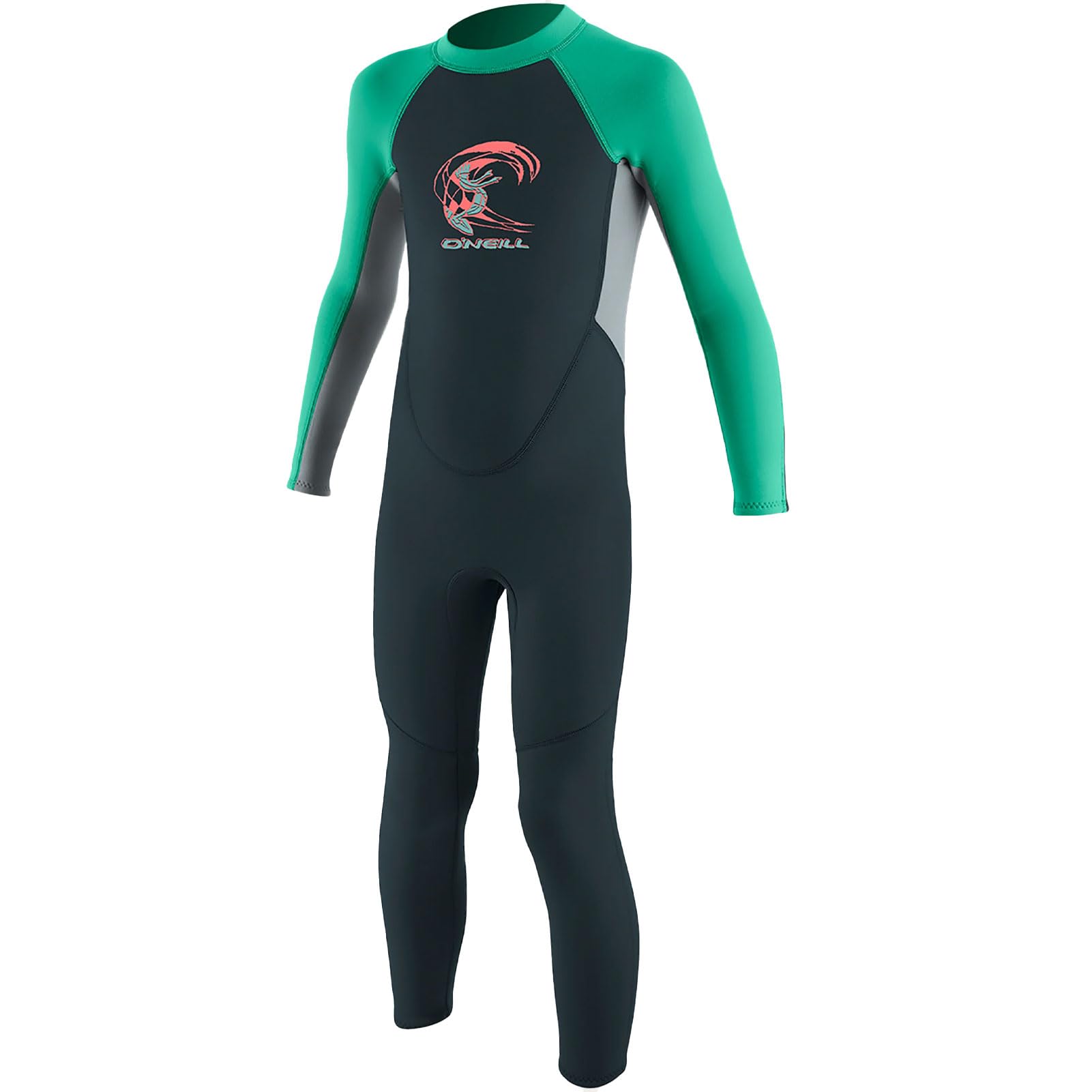 ONeill Kids Reactor-2 2 mm Back Zip Full Grey 4 Little Kids