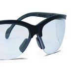 Walker'S Sport High-Grade Polycarbonate Lenses Half Frame Soft Rubber Nose Piece Adjustable Safety Shooting Glasses, Clear