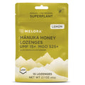 Manuka Honey Lozenges, Lemon Lozenges for Sore Throat Relief, 15 Honey Cough Drops (2.1 oz) - Dry Mouth Lozenges infused with Pr