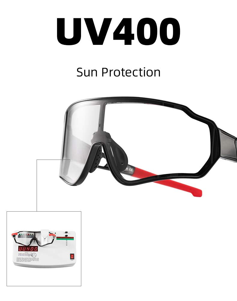 Rockbros Photochromic Sunglasses For Men Women Cycling Sunglasses Safety Sport Sunglasses Uv Protection Transitions Sunglasses D