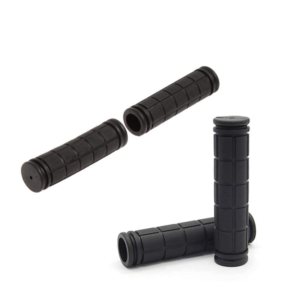 Helonge Bike Handlebar Grips, Non-Slip Rubber Bicycle Handle Bar Wraps For Kids Bikes(7 Colors) (Blue)