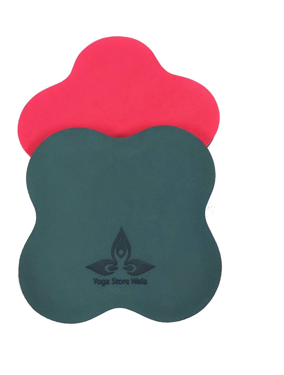Yoga Store Wala Knee Pad 2 PCS (Red & Army Green)