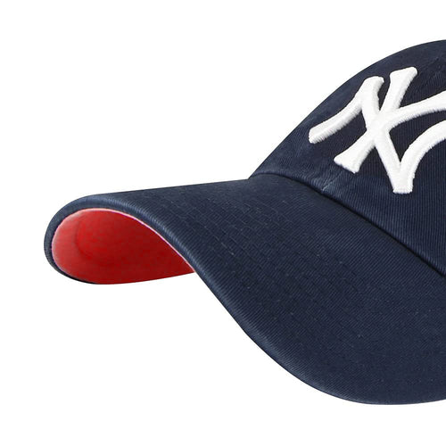'47 New York Yankees Adjustable Cap Clean Up Mlb, New York Yankees Navy Red, One Size