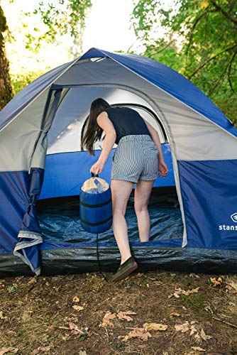 Stansport Redwood Rectangular 30'' X 75'' Sleeping Bag, Blue,Dark Green