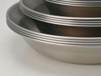 Tableware Set - Ultralight, Stainless Steel Camping Cookware Set - Durable Kitchenware Set With Plate, Dish, Bowls & Mesh Bag -