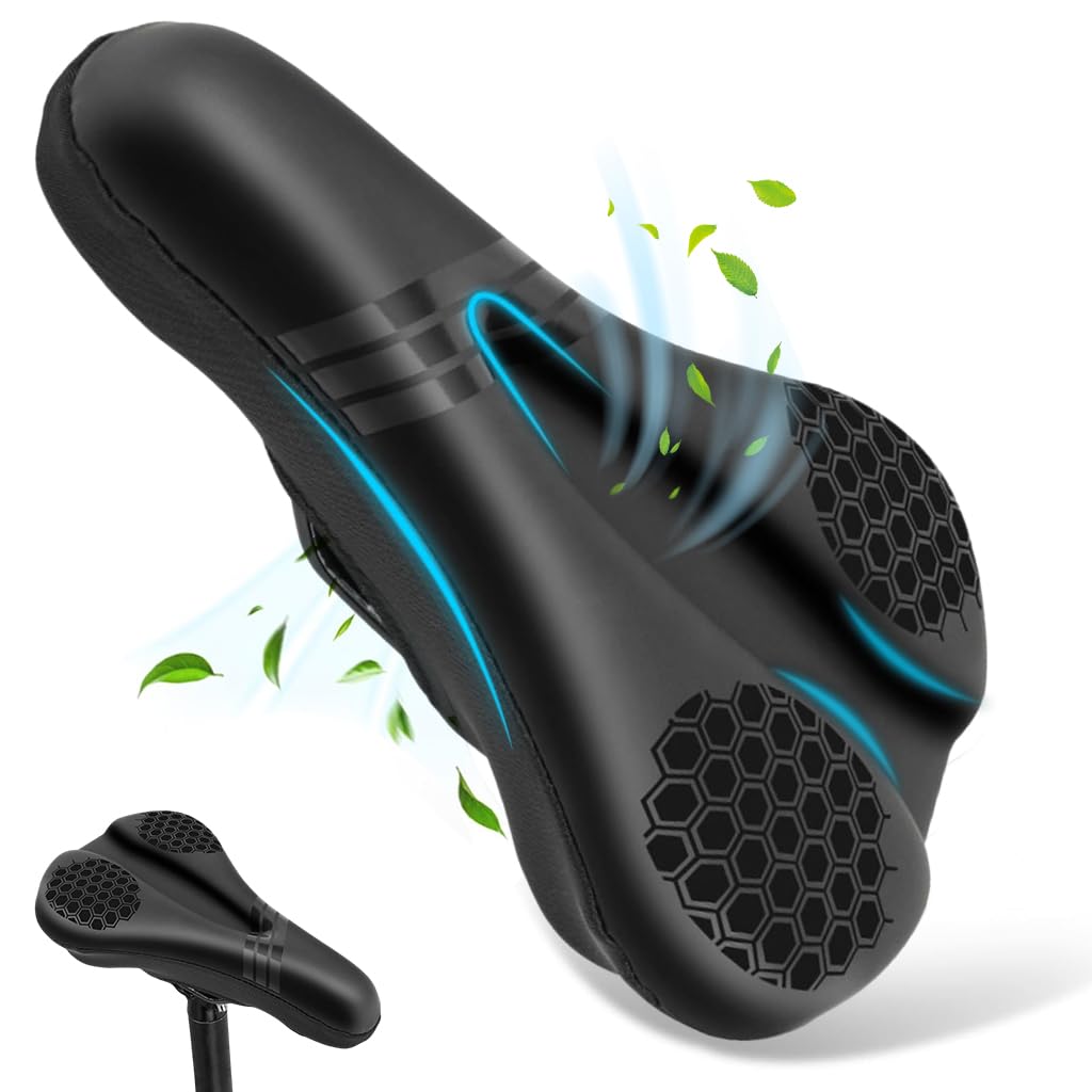 Proberos Bicycle Soft Saddle Foam Seat Cover, Thick Padding Superior Comfort, Advanced Gel Bicycle Saddle Seat Cushion Cover Wat