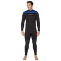 Henderson 5mm Thermoprene Pro Mens Back Zip Jumpsuit, Black/Heather Blue, 2X-Large