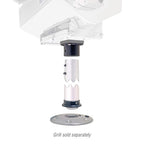Magma Products, Double Locking Stowable Pedestal Mount, T10-185, Silver, One Size
