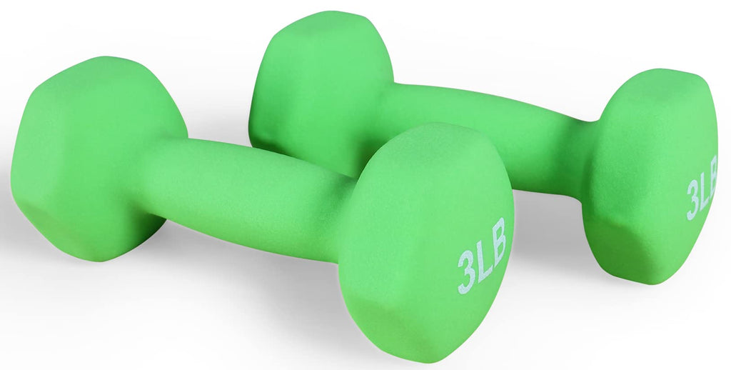 Balancefrom Colored Vinyl Coated Cast Iron Dumbbells, Pair