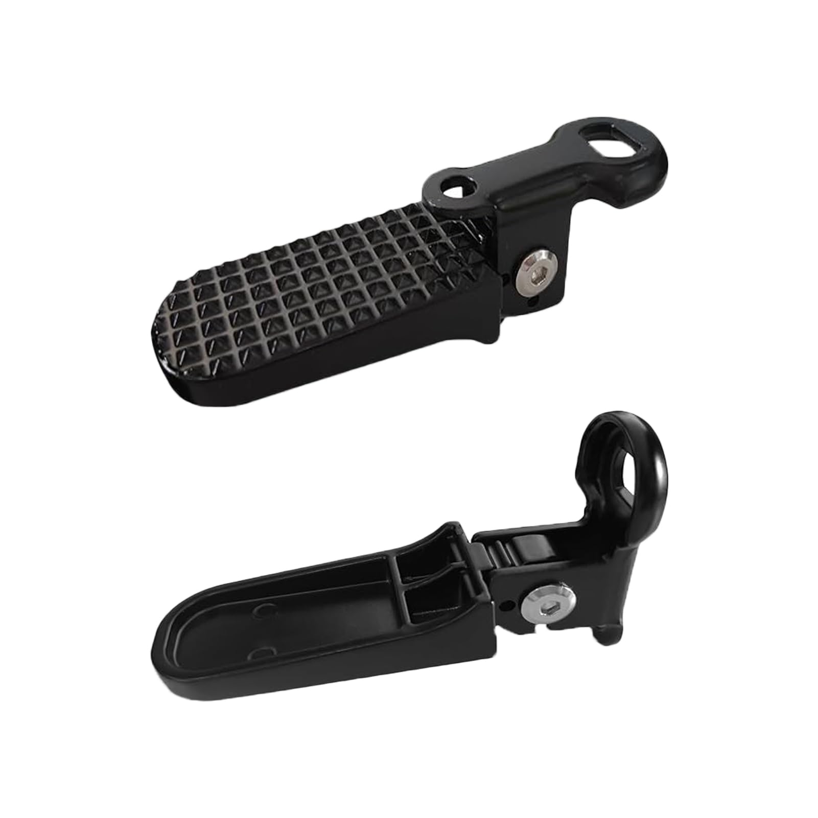 LIFTATAPA 1 Pair Bike Rear Pedals, Aluminium Alloy Bike Pegs, Mini Folding Bicycle Foot Pegs, Non-Slip Rear Seat Footrest Pedals