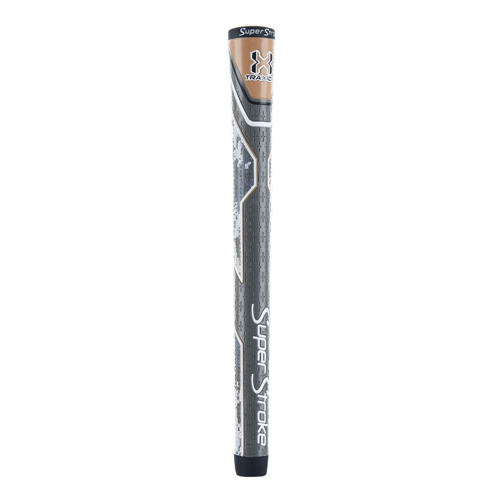 Superstroke Traxion Tour Golf Club Grip, Digi Camo/Tan (Oversize) | Advanced Surface Texture That Improves Feedback And Tack | E