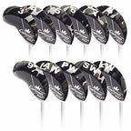 Craftsman Golf 11Pcs/Set Camouflage Black & Gray Splice Neoprene Golf Club Head Cover Wedge Iron Protective Headcover For Mizuno