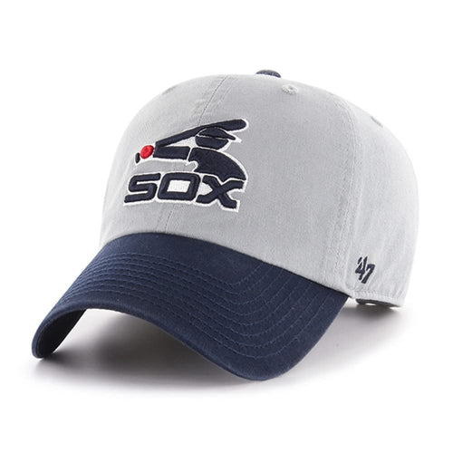 '47 Chicago White Sox Cooperstown Two Tone Clean Up Dad Hat Baseball Cap - Storm
