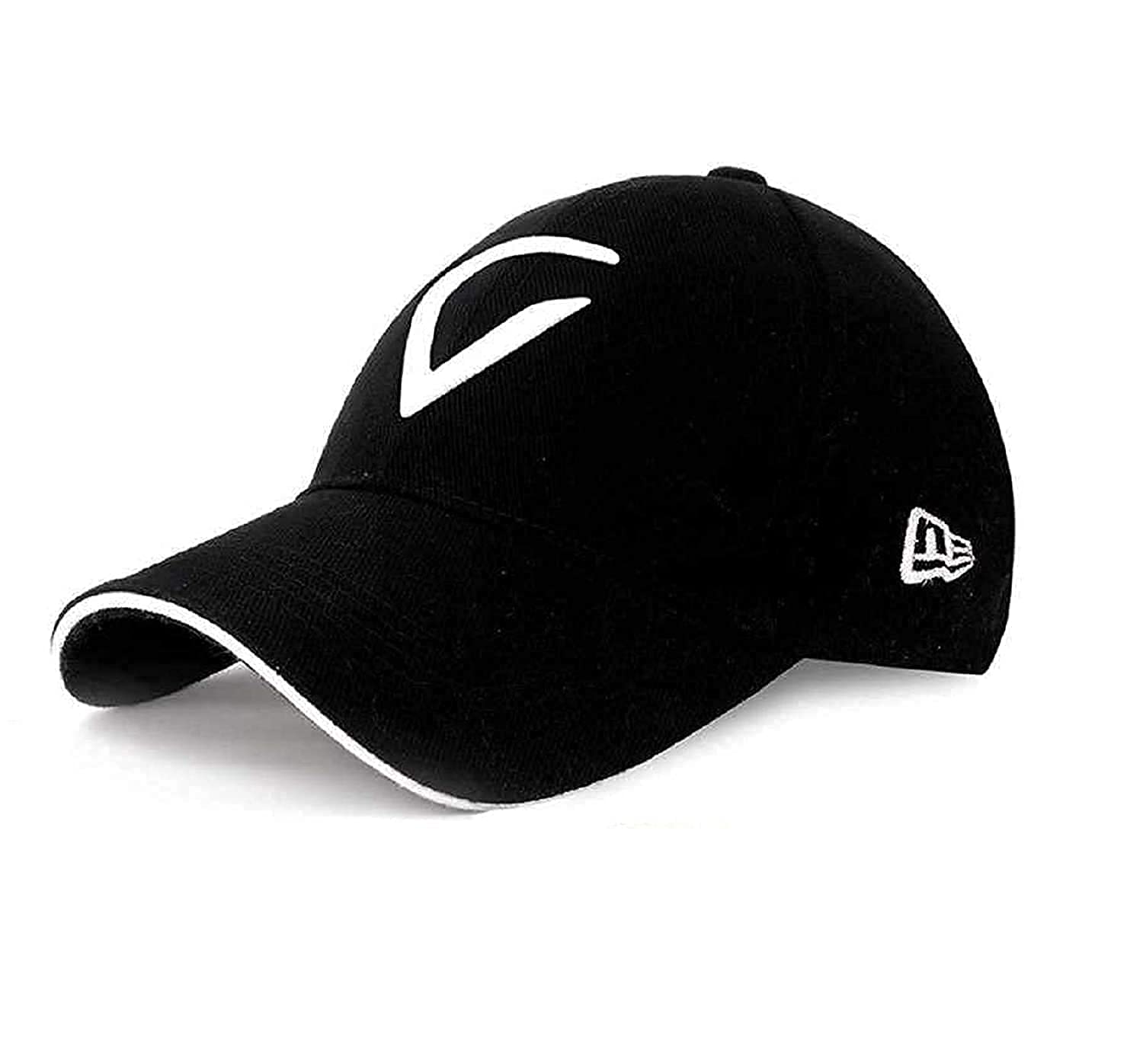 Sba Prime Black Baseball Cap, Athletic Baseball Fitted Cap, Buckle Closure Adjustable Dad Hat, Classic Plain Sports Hat, Unisex 