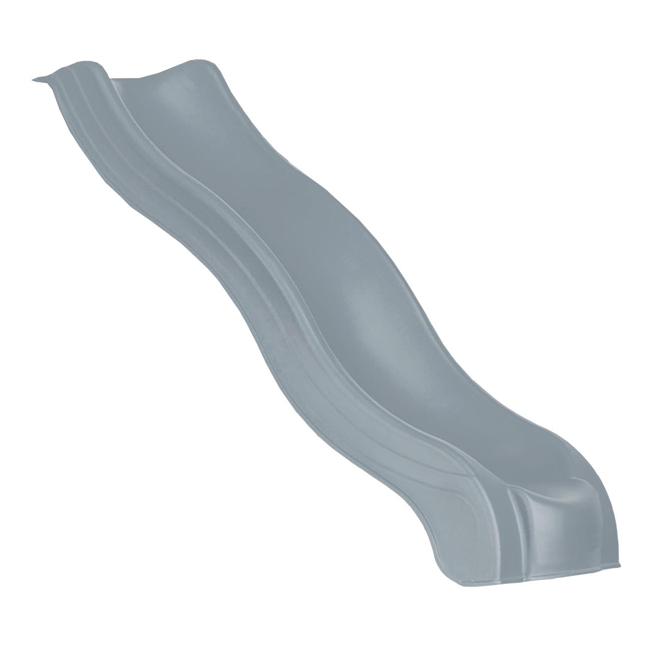 Gorilla Playsets 8 Plastic Alpine Slide Swing Set Attachment for 4 Foot Deck Heights- Gray
