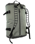 Seattle Sports LocoDry DownUnder ZipDuff - 90L Heavy Duty Waterproof Duffel Bag Backpack, Gray/Dark Gray
