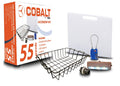 Cobalt 55 Quart Coolers Unique Cooler Accessory Kit (Includes Divider/Cutting Board, Basket, Lock, Light, & Plug) (55 Quart Acce