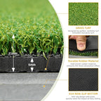 Shopsource 5  4ft Golf Hitting Mat, Anti-Slip Bottom Golf Mat for Indoor Outdoor, Artificial Turf Practice Mats with 9 PU Golf B
