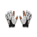 Under Armour Mens Blur Football Gloves, (101) White/White/Metallic Copper Ore, X-Large