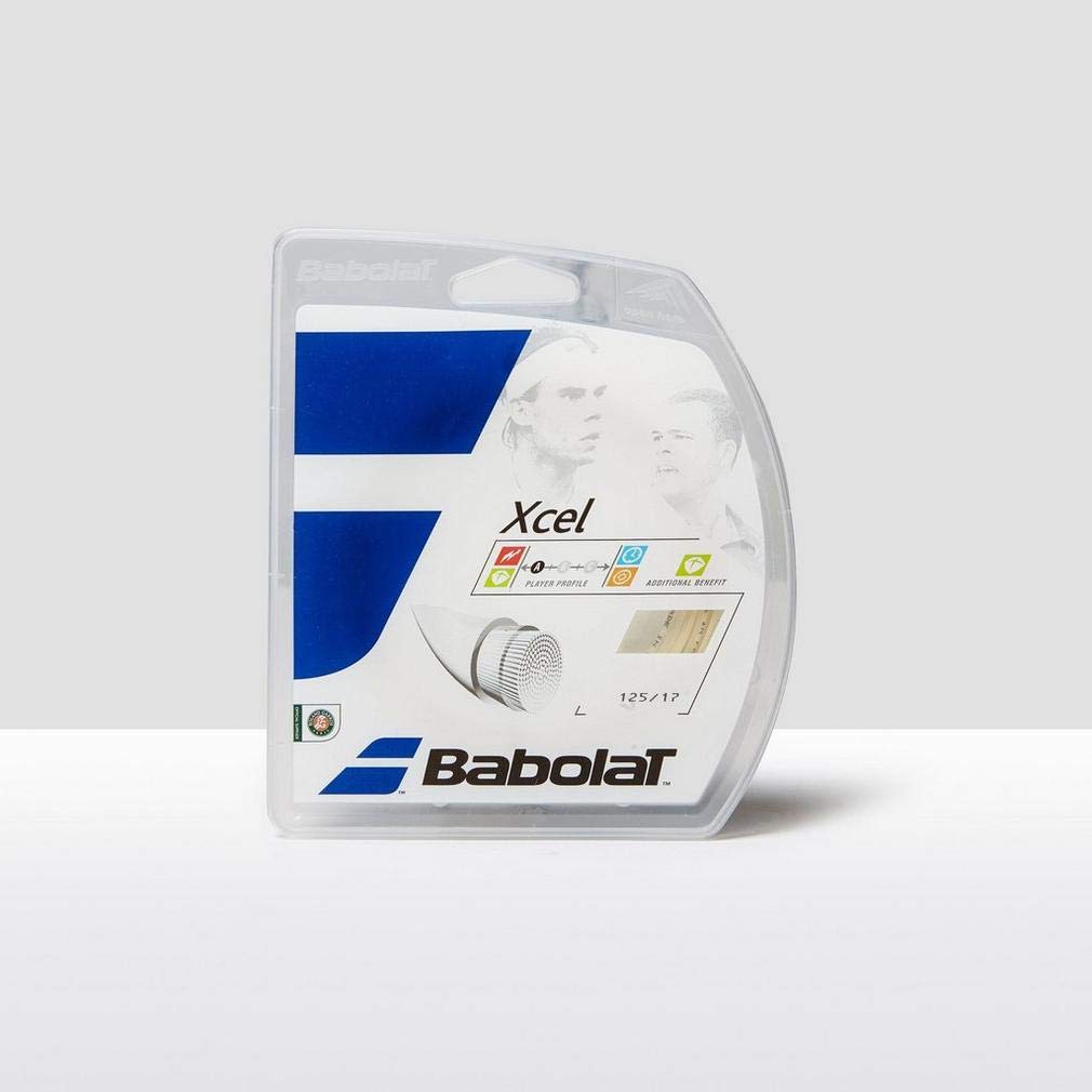 Babolat Unisex'S Xcel 12M String, White/Natural, Size 125