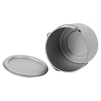 Lixada 1100Ml/2800Ml Titanium Pot Ultralight Portable Hanging Pot With Lid And Foldable Handle Outdoor Camping Hiking Backpackin