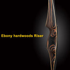 Deerseeker Outdoor Archery 54 Traditional Bow Hunting Longbow With Bamboo Core Limbs Handmade Recurve Bow Rh/Lh For Targeting Pr