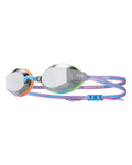Tyr Blackops 140 Ev Racing Mirrored Goggles Junior Fit, Silver/Blue/Pink