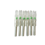 Jiexi Hwyp Automatically Lighted Led Nocks For Inner Diameter 6.3 Mm Compound Bow Arrows Gt Size Pack Of 6 (Green)