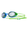 Tyr Junior Blackhawk Racing Googles, Smoke/Fluro Green/Blue, One Size